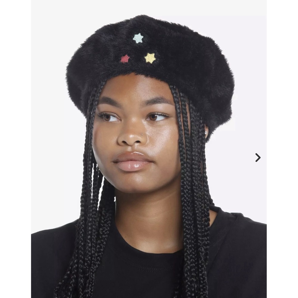 Her Universe Studio Ghibli Spirited Away Soot Sprite Fuzzy Beret Black Hat